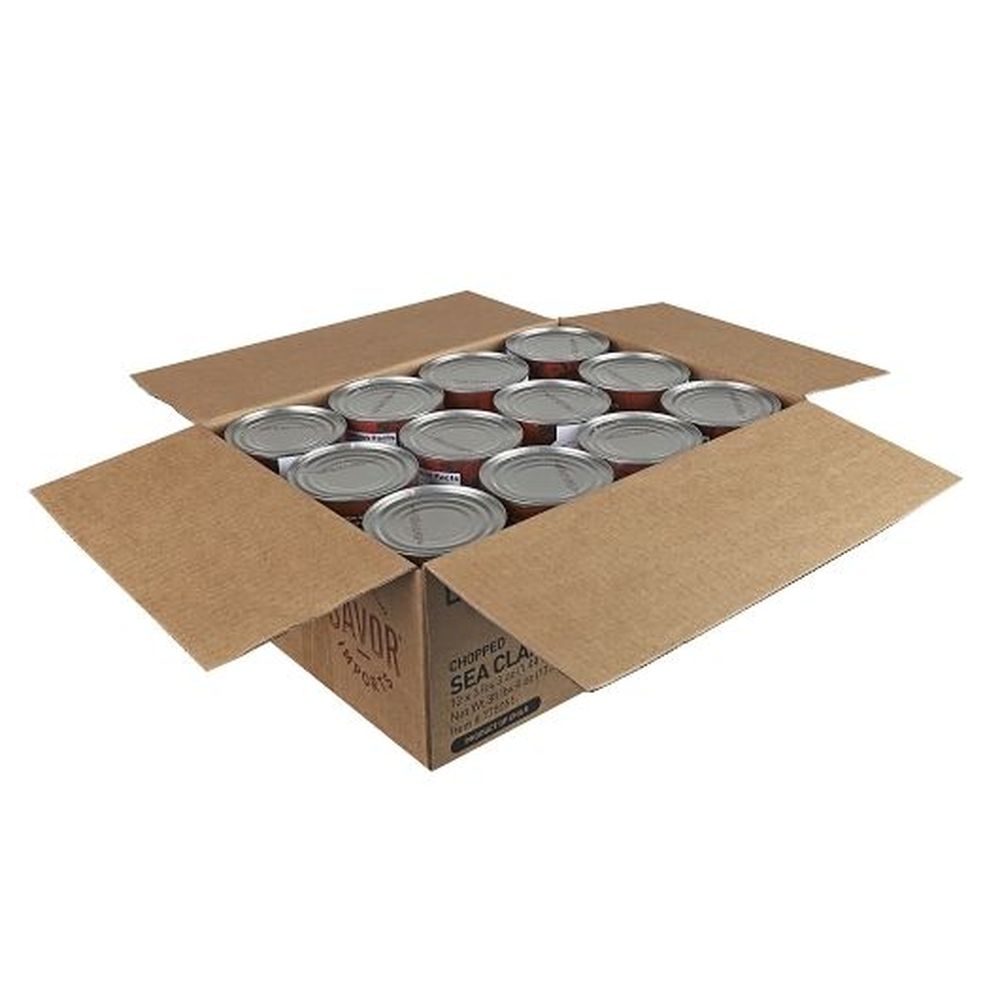 Savor Imports Blue Label Canned Chopped Sea Clam, 3.25 Pound -- 12 Per Case