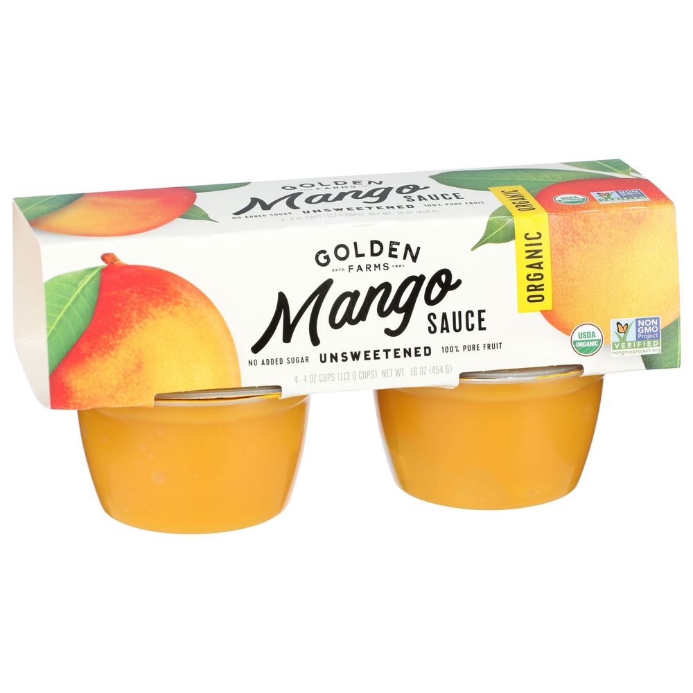 Golden Farms Organic Mango Sauce, 16 Ounce -- 9 Per Case