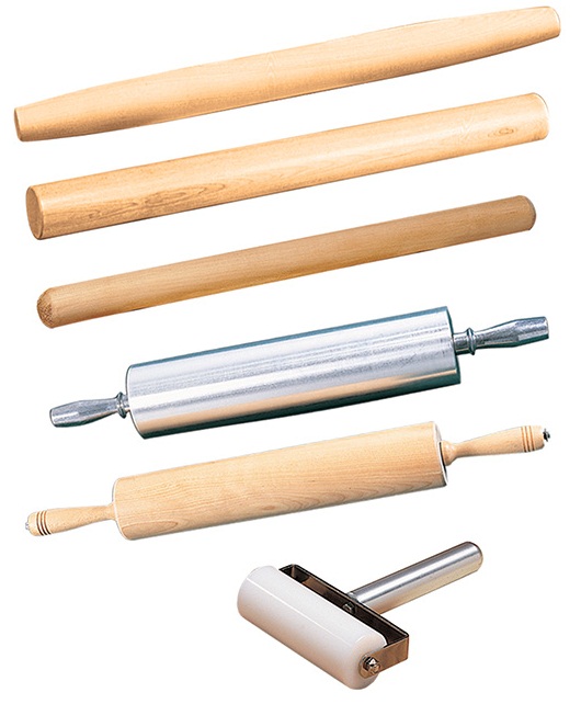 American Metalcraft Wood Rolling Pin, 13 Inch Wide -- 3 Per Case