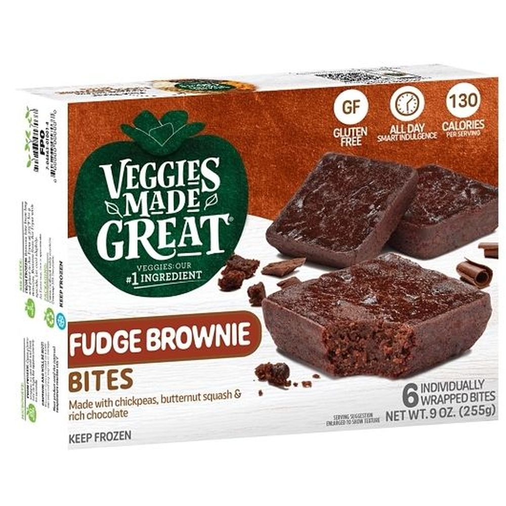 Veggies Made Great Fudge Brownie Bites, 9 Ounce -- 8 Per Case