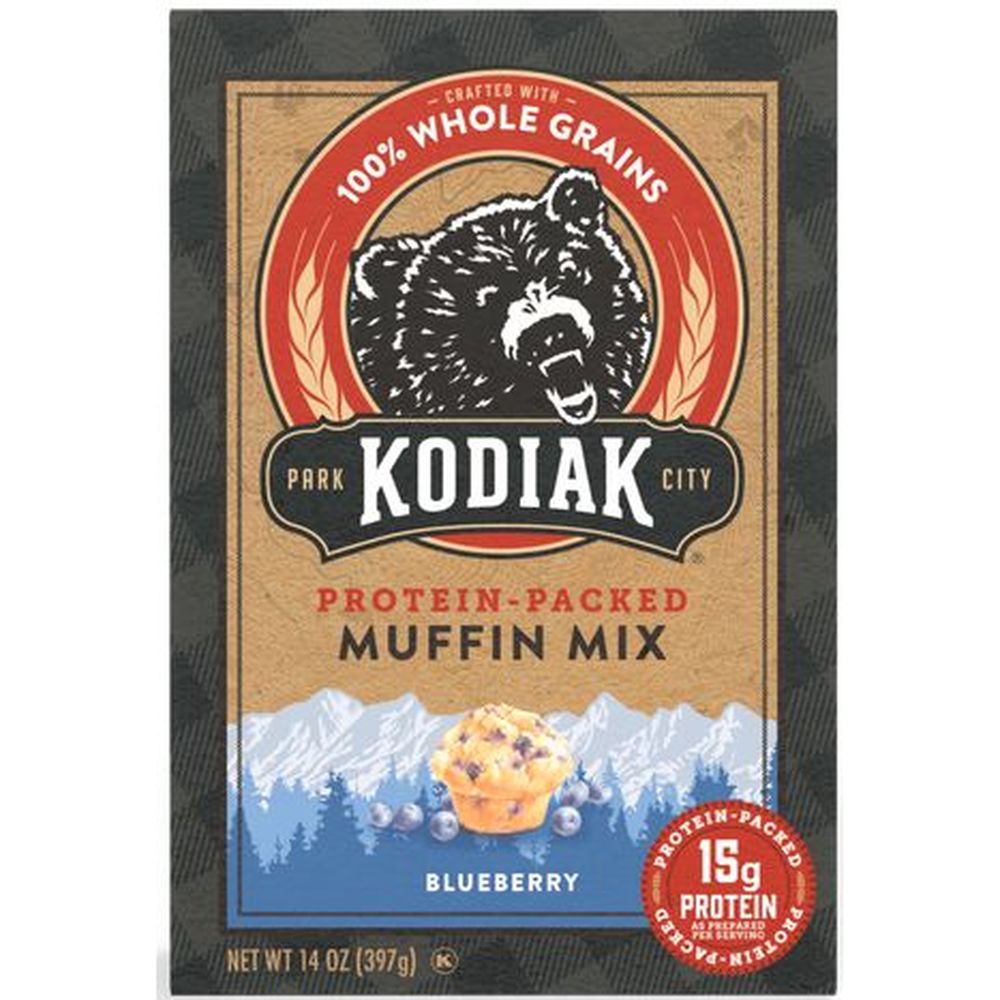Kodiak Cakes Blueberry Muffin Mix, 14 Ounce -- 6 per case