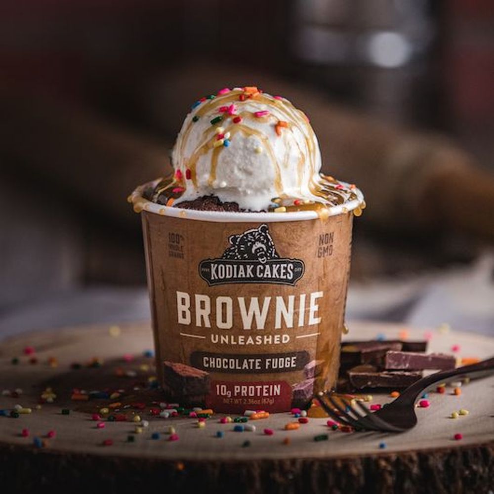 Kodiak Cakes Chocolate Fudge Brownie Cup, 2.36 Ounce -- 12 per case
