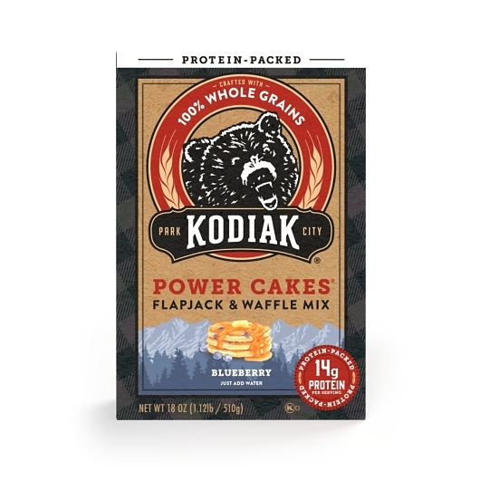 Kodiak Power Cakes Blueberry Flapjack and Waffle Mix, 18 Ounce -- 6 per case