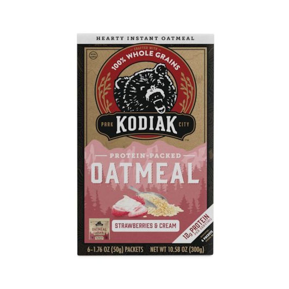 Kodiak Cakes Strawberries and Crème Oatmeal Packet, 10.58 Ounce -- 6 per case