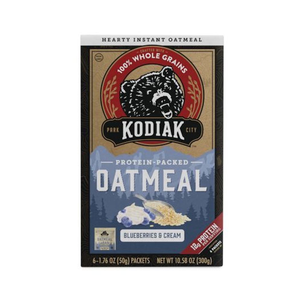 Kodiak Cakes Blueberries and Cream Oatmeal Packet, 10.58 Ounce -- 6 per case