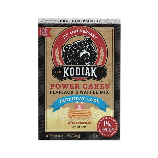 Kodiak Power Cakes Birthday Cake Flapjack and Waffle Mix, 18 Ounce -- 6 per case