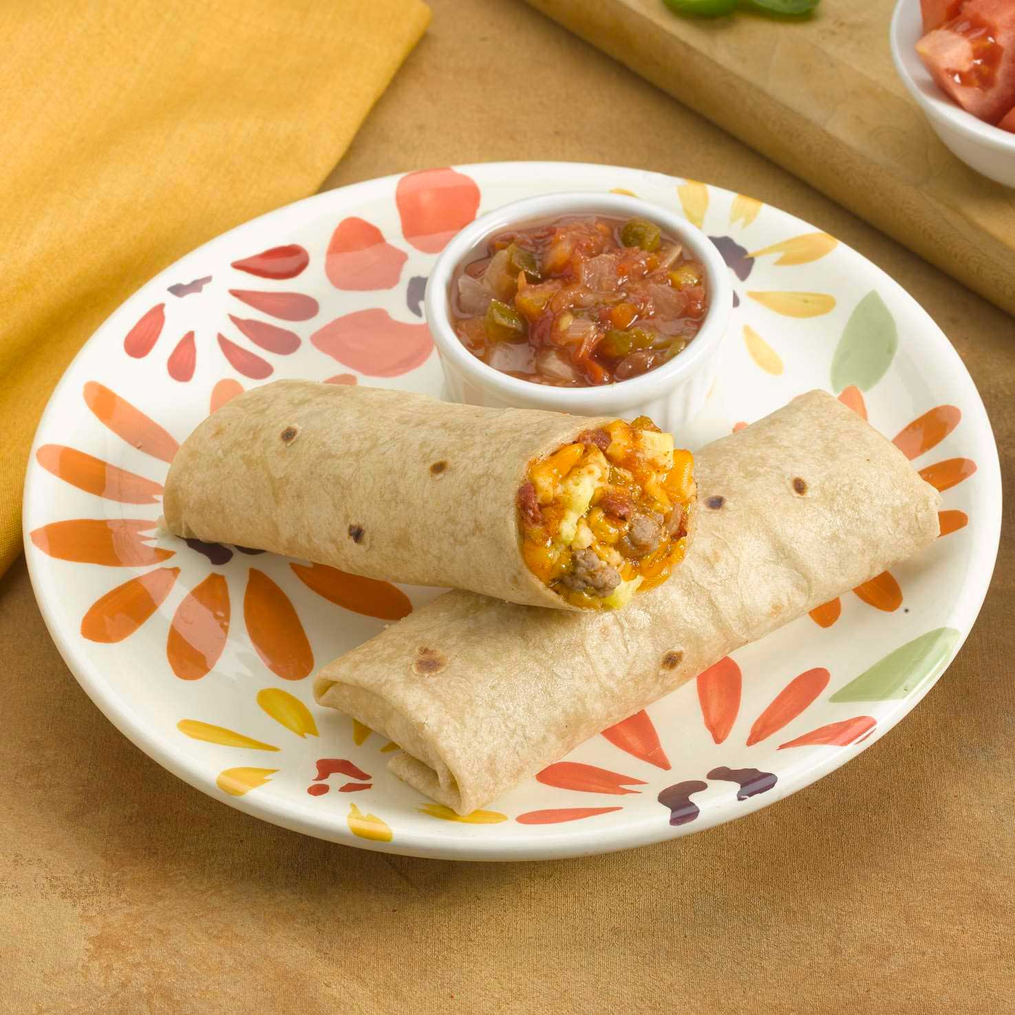 Los Cabos Egg Cheese And Cooked Sausage Crumbles Breakfast Burrito, 3.6 Ounce -- 24 Per Case