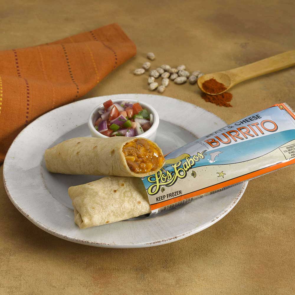 Los Cabos Individually Wrapped Child Nutrition Bean And Cheese Burrito, 5.2 Ounce -- 96 Per Case