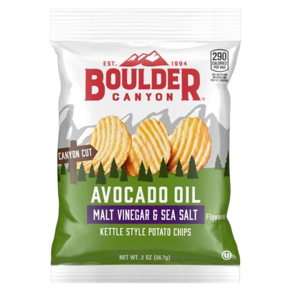Boulder Canyon Avocado Oil Malt Vinegar And Sea Salt Kettle Style