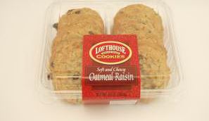 Lofthouse Traditional Wire Cut Soft And Chewy Oatmeal Raisin Cookies, 15 Ounce -- 12 Per Case