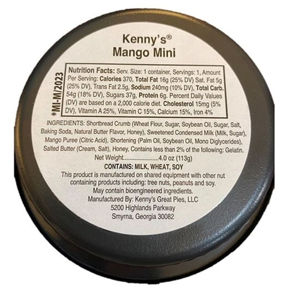 Kennys Mini Mango Pie, 4 Ounce -- 48 Per Case