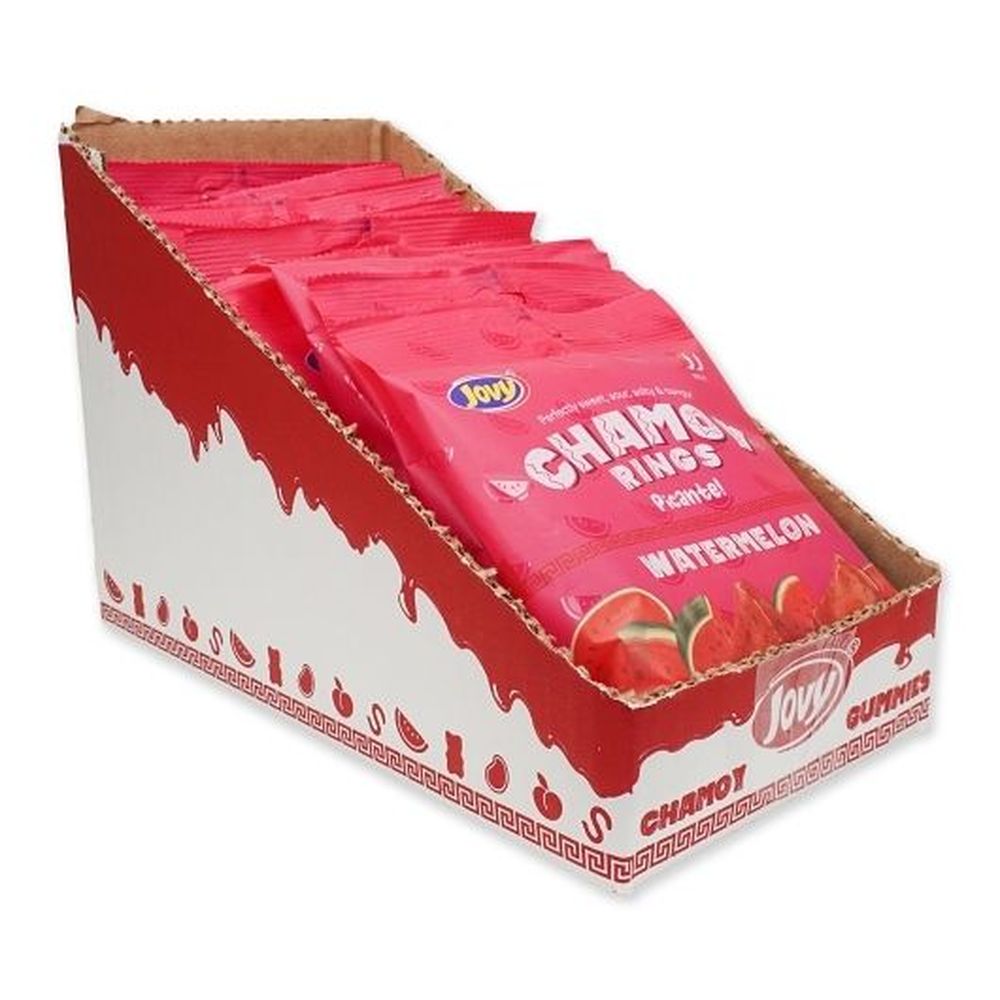 Jovy 5 Ounce Chamoy Watermelon Rings Gummies, 8 Count