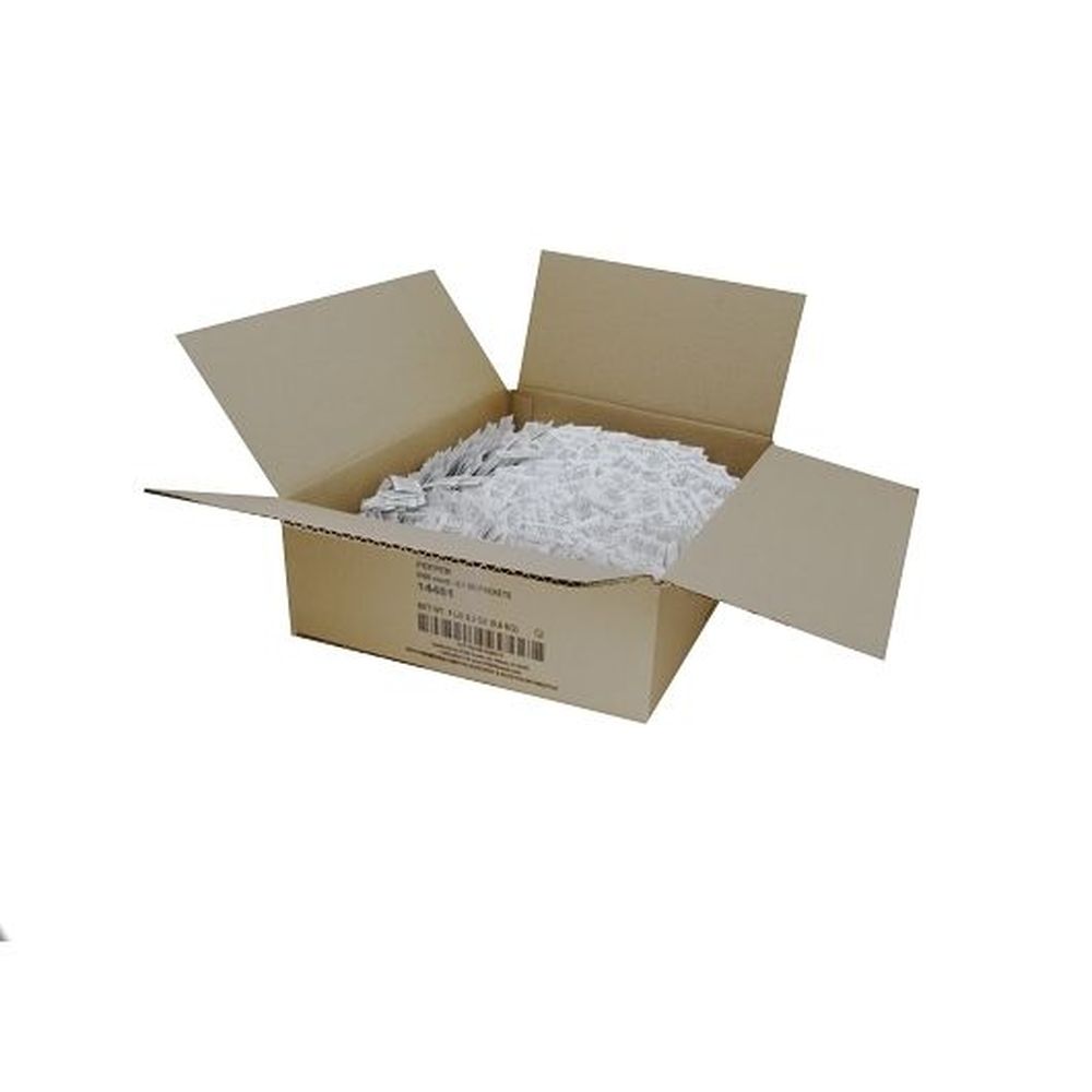 Single Serv Flat Pepper Packet, 0.1 Gram -- 6000 Per Case