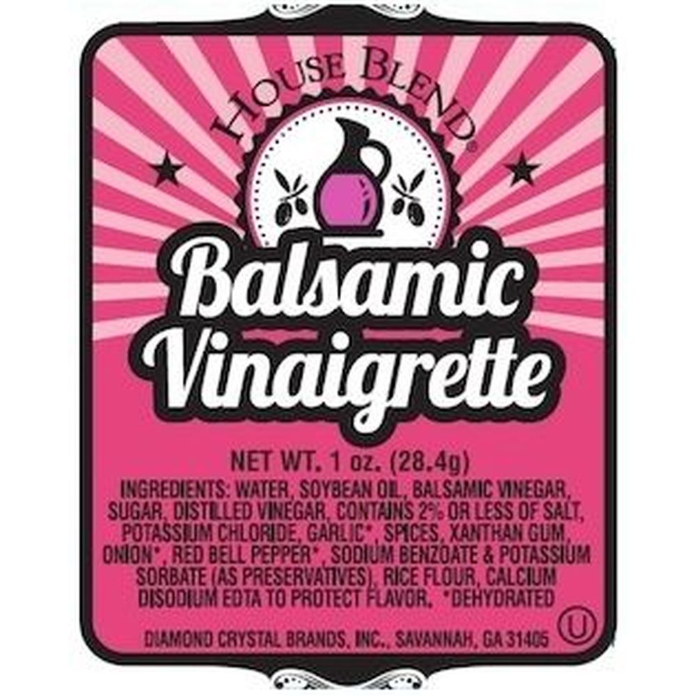 Flavor Fresh Low Sodium Balsamic Vinaigrette, 1 Ounce -- 100 per case