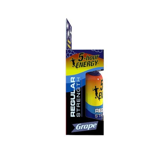 5 Hour Energy Grape Regular Strength Energy Shot, 1.93 Ounce Bottles -- 216 per case