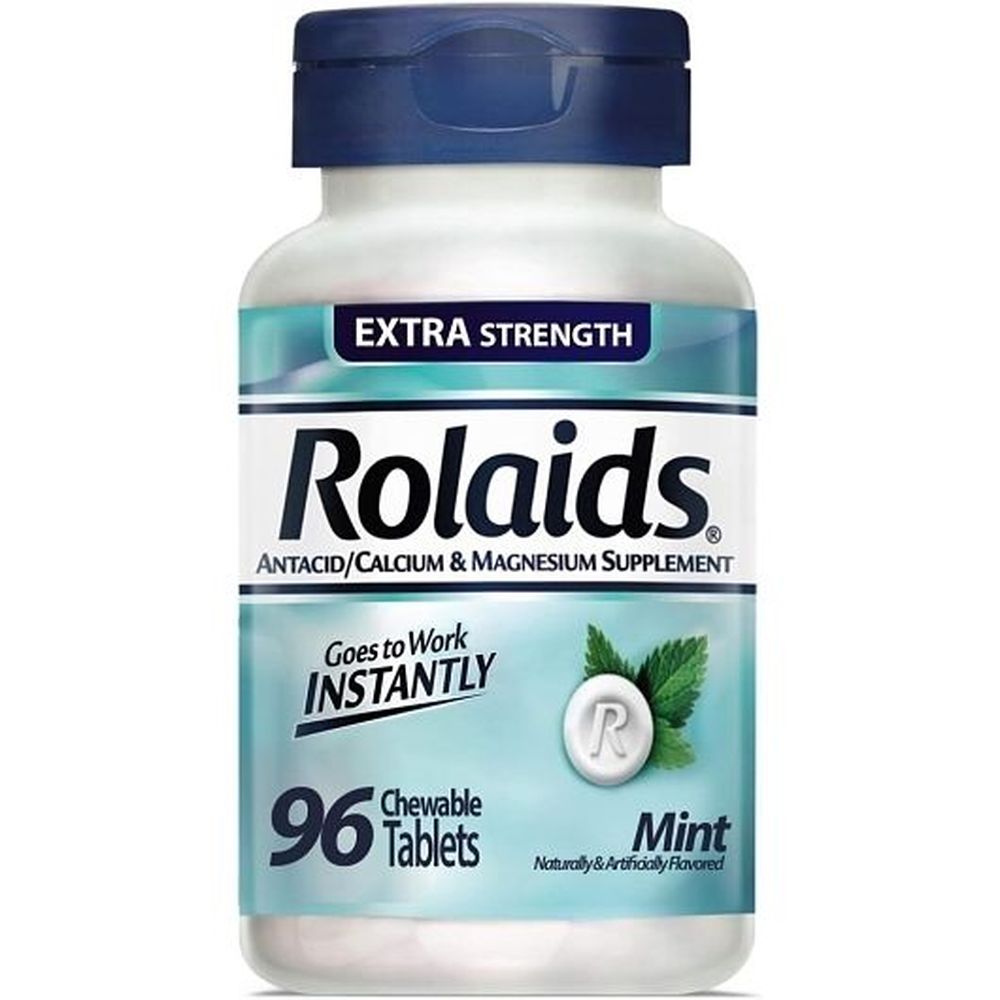 Rolaids Multi Symptom Mint Chewable Tablet, 96 Count -- 24 Per Case