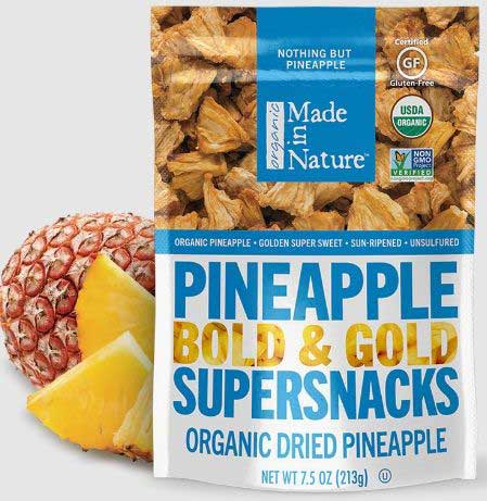 Made In Nature Organic Dried Pineapple Fruit -- 6 Per Case