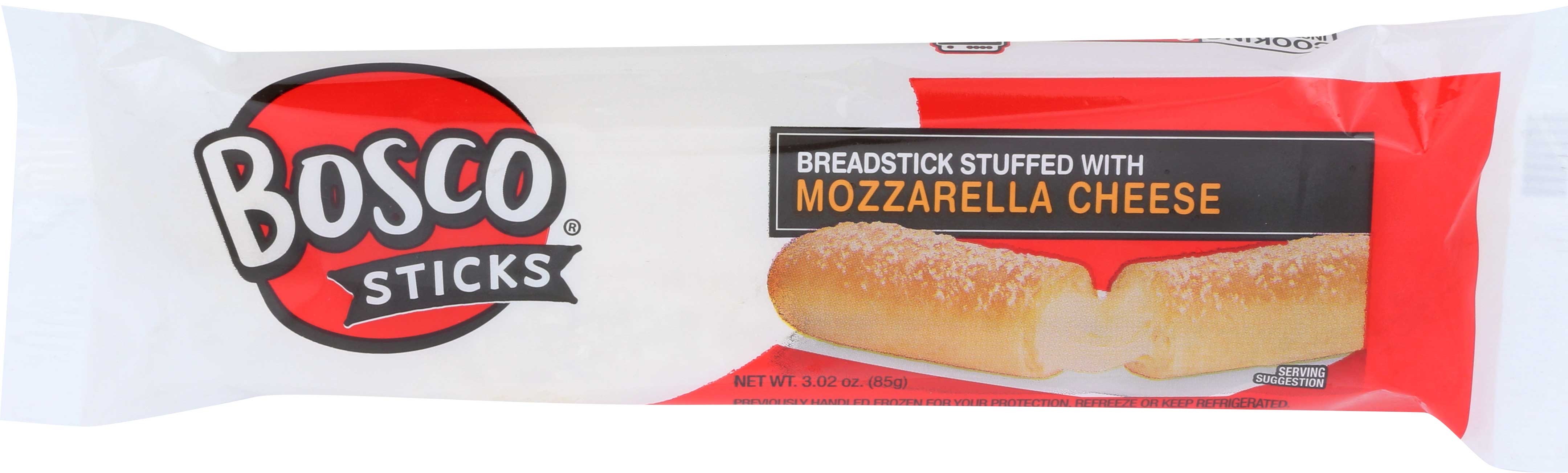 Bosco Individually Wrapped 7 Inch Mozzarella Cheese Stuffed Breadstick, 0.189 Pound -- 36 Per Case