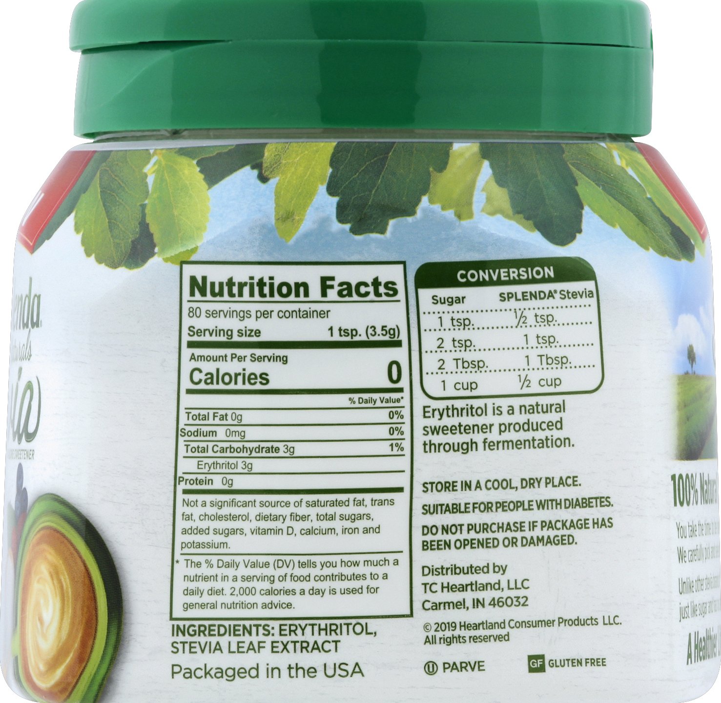 【専用】Stevia様【専用】 Splenda Naturals Stevia Sweetener, 9.8 Ounce Jar -- 8 per