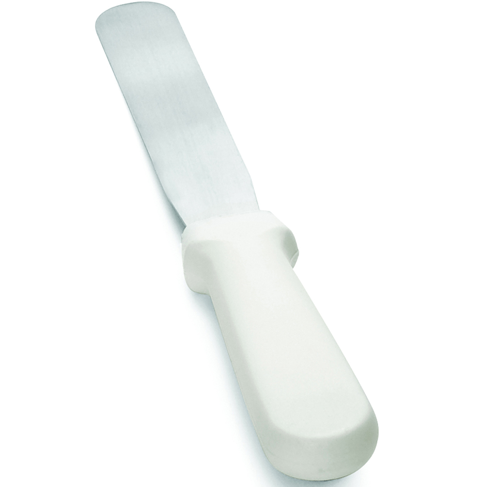 Tablecraft White Handle Icing Spatula, 6 Inch