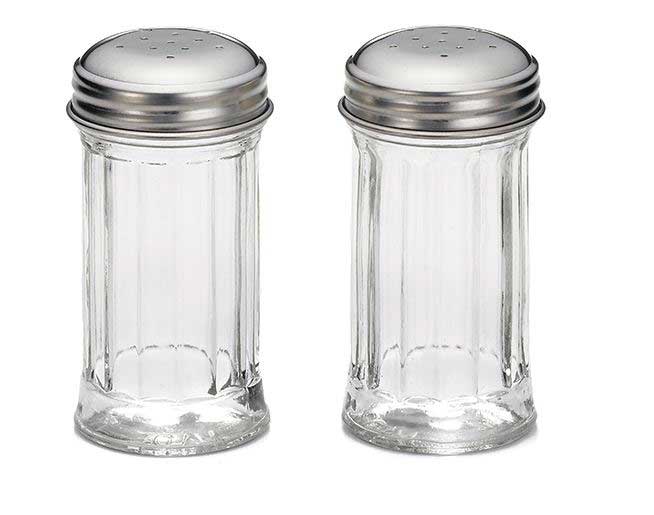 Tablecraft Fluted Glass Salt And Pepper Shaker, 2 Ounce Capacity -- 24 Per Case