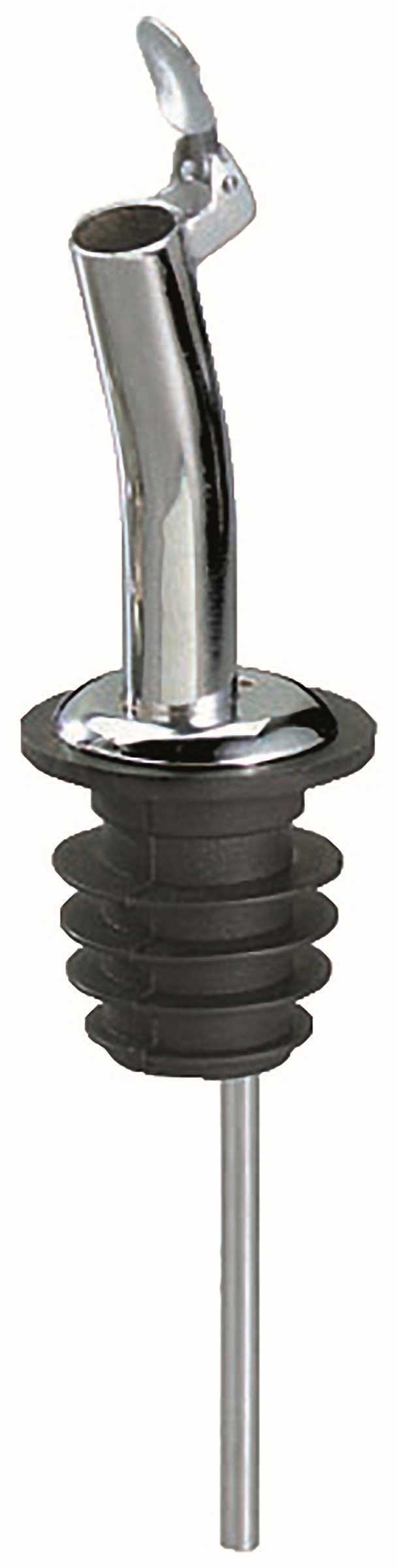 Vertedor De Chorro De Acero Inoxidable Con Tapa Abatible Con Bisagra Tablecraft, 12 Unidades -- 5 Por Caja