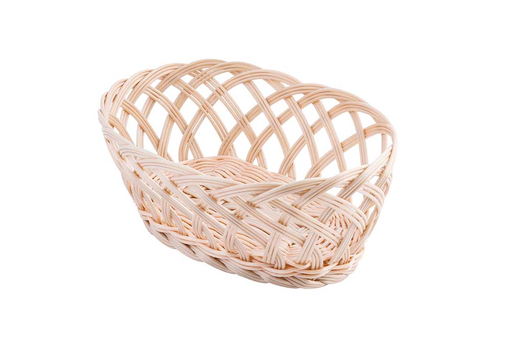 Tablecraft Oval Open Weaved Basket, 9.25 X 7 X 3.25 Inch -- 12 Per Case