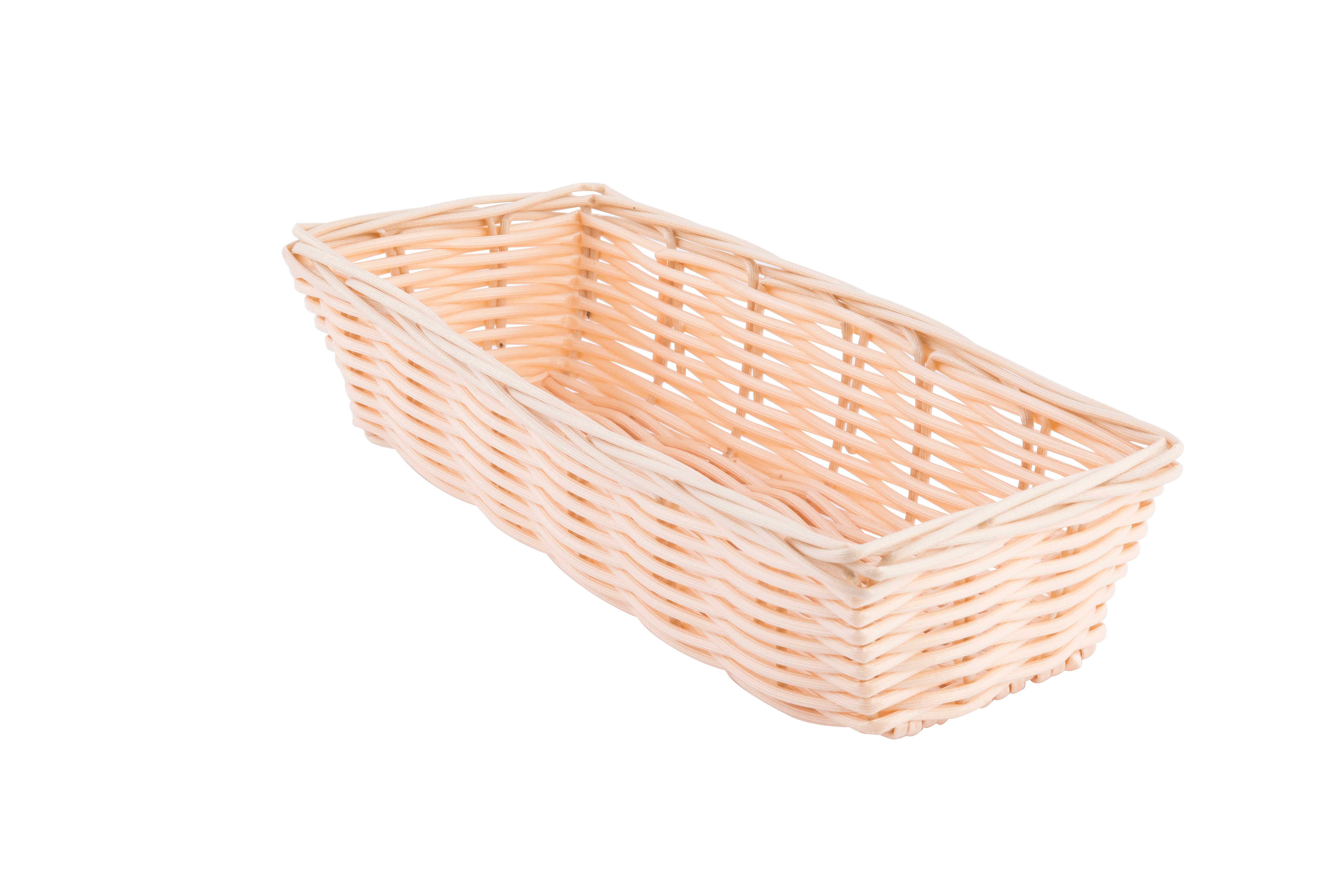 Tablecraft Rectangular Cracker Natural Woven Basket, 9 X 3.5 X 2 Inch -- 12 Per Case