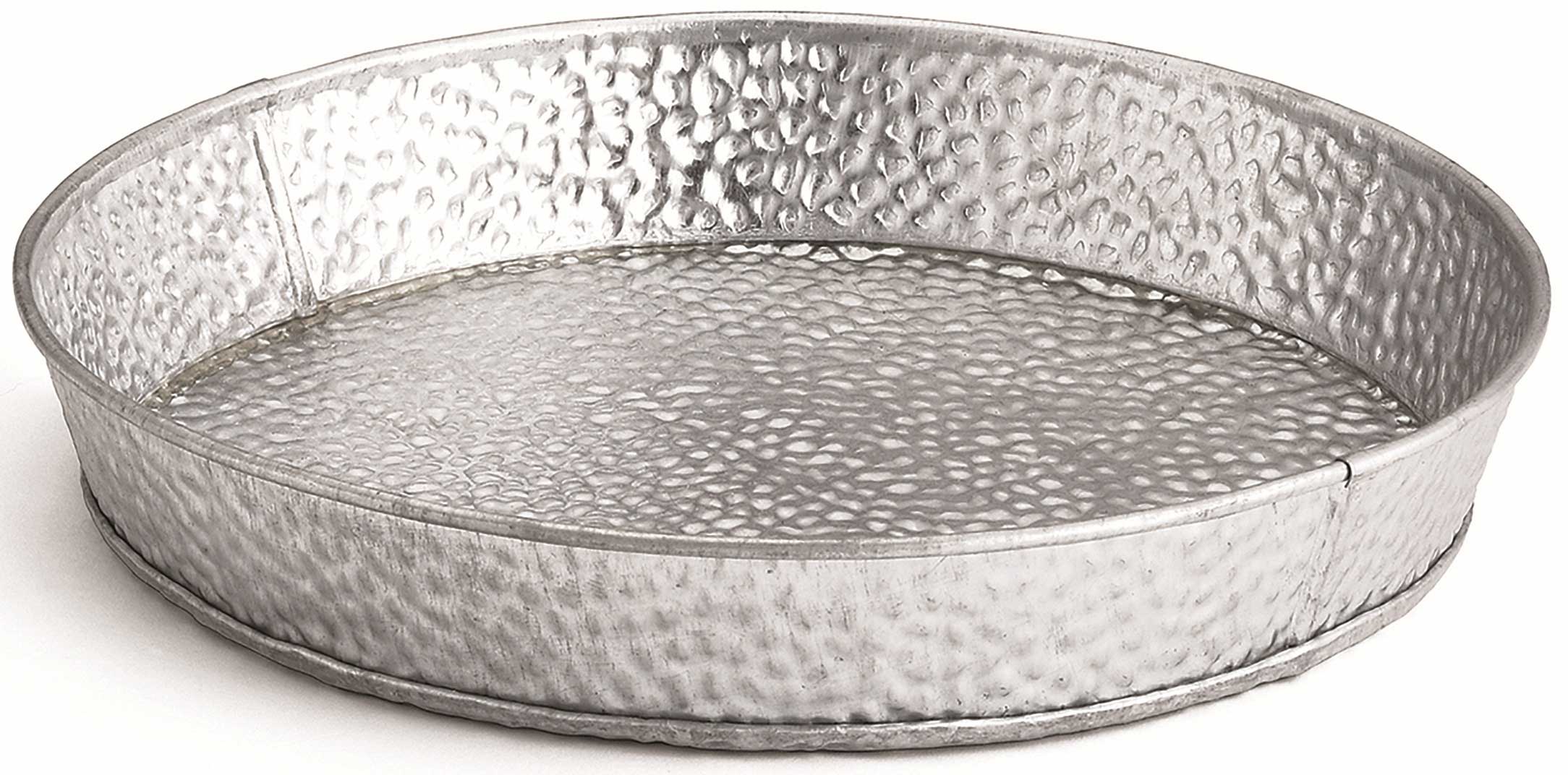 Tablecraft Galvanize Round Dinner Platter, 8.5 Inch -- 12 Per Case