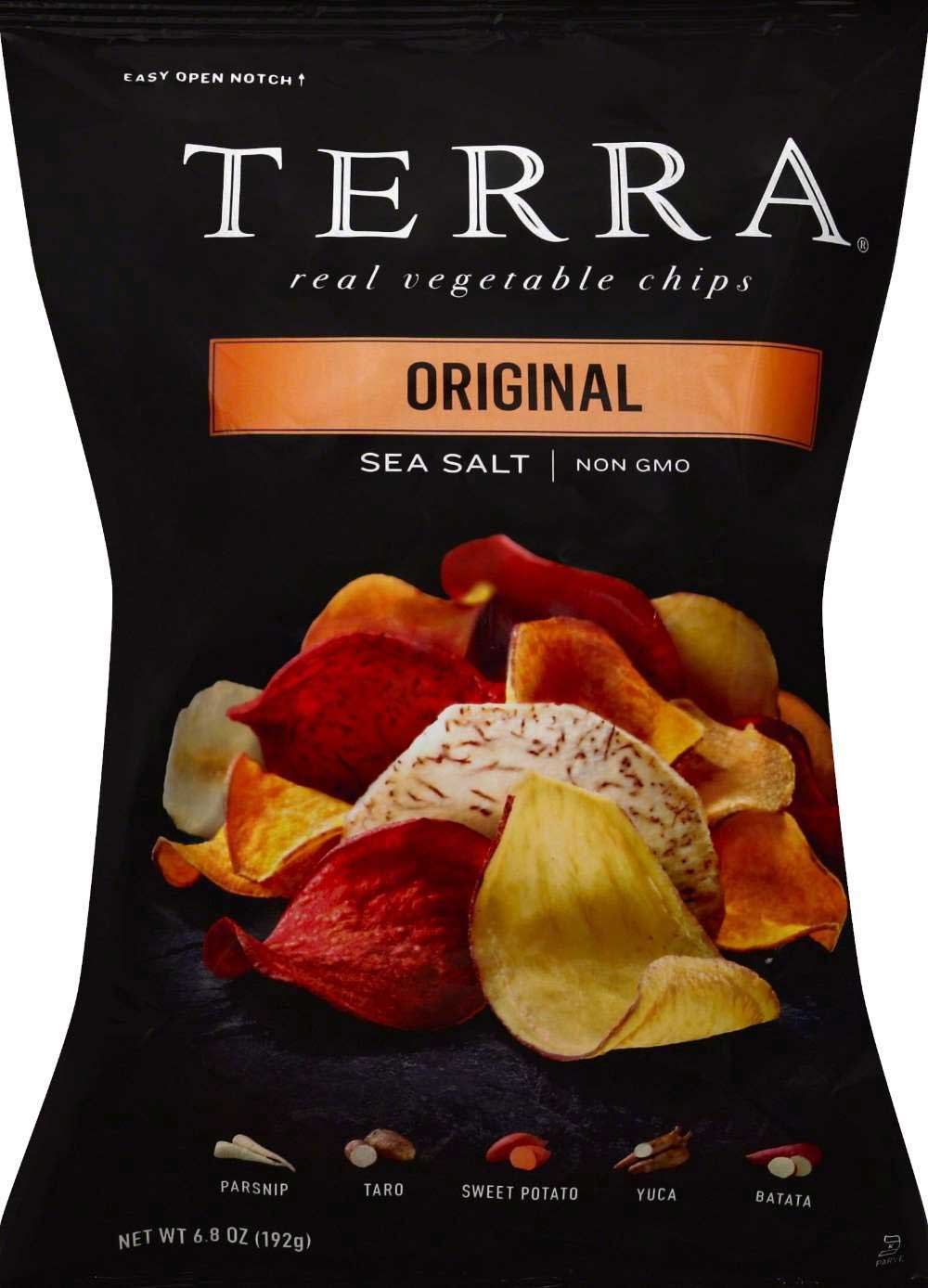 Chips De Vegetales Exóticos Originales Terra, 6.5 Onzas -- 12 Por Caja