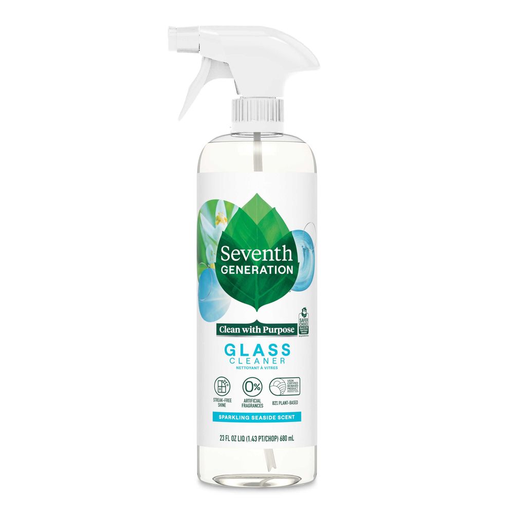 Seventh Generation Sparkling Seaside Scent Glass Cleaner, 23 Ounce -- 4 Per Case