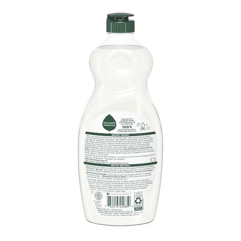 Seventh Generation Lemongrass Clementine Dish Soap, 19 Fluid Ounce -- 6 Per Case