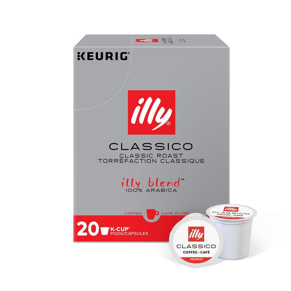 Illy Classico Medium Roast Coffee Keurig K-cup Pod, 20 Count -- 4 Per Case