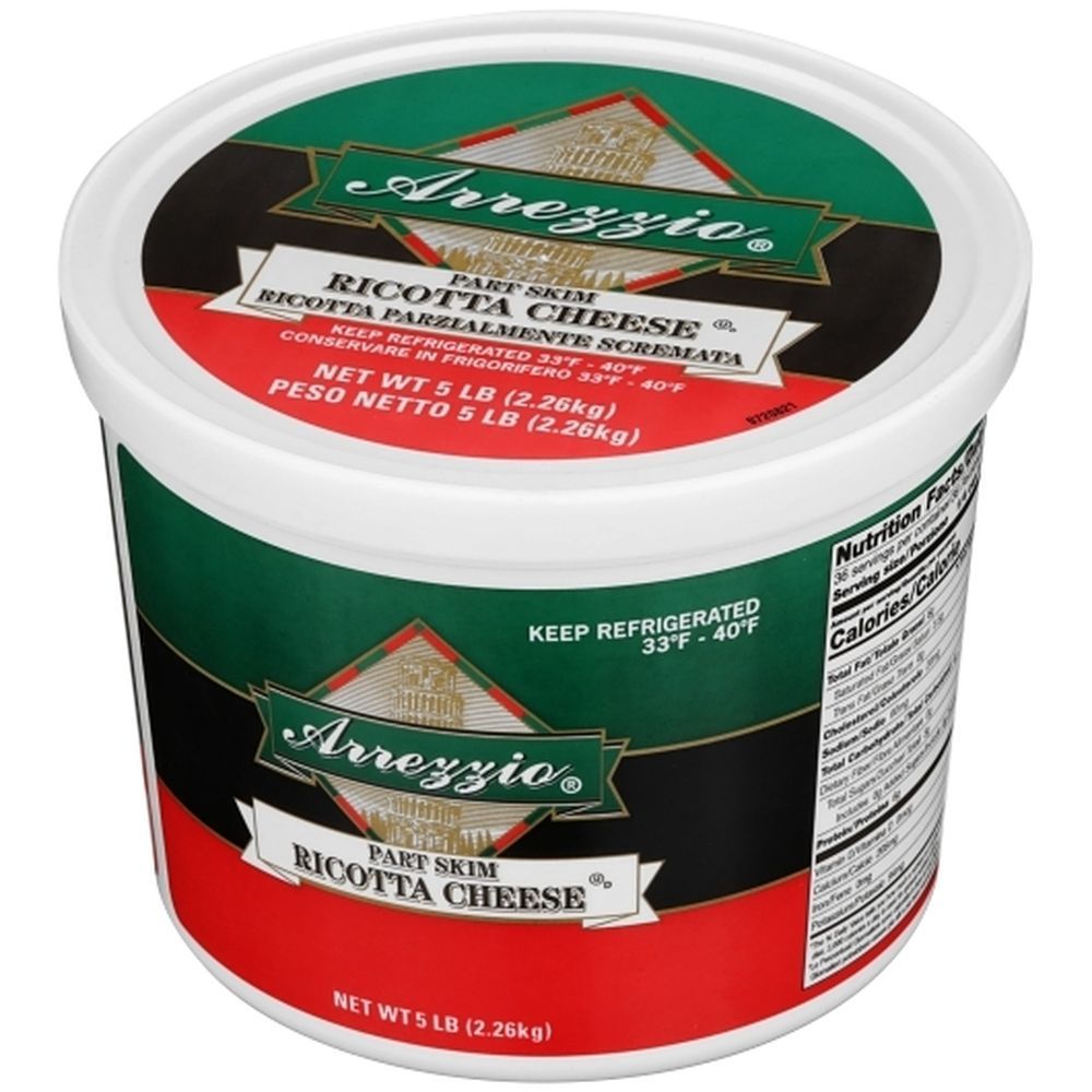 Arrezzio Part Skim Ricotta Cheese Case FoodServiceDirect
