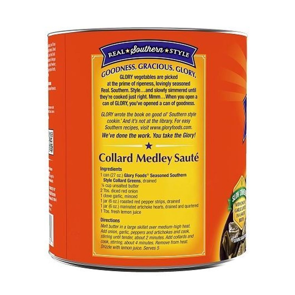 Glory Foods Collard Greens, 27 Ounce -- 12 Per Case