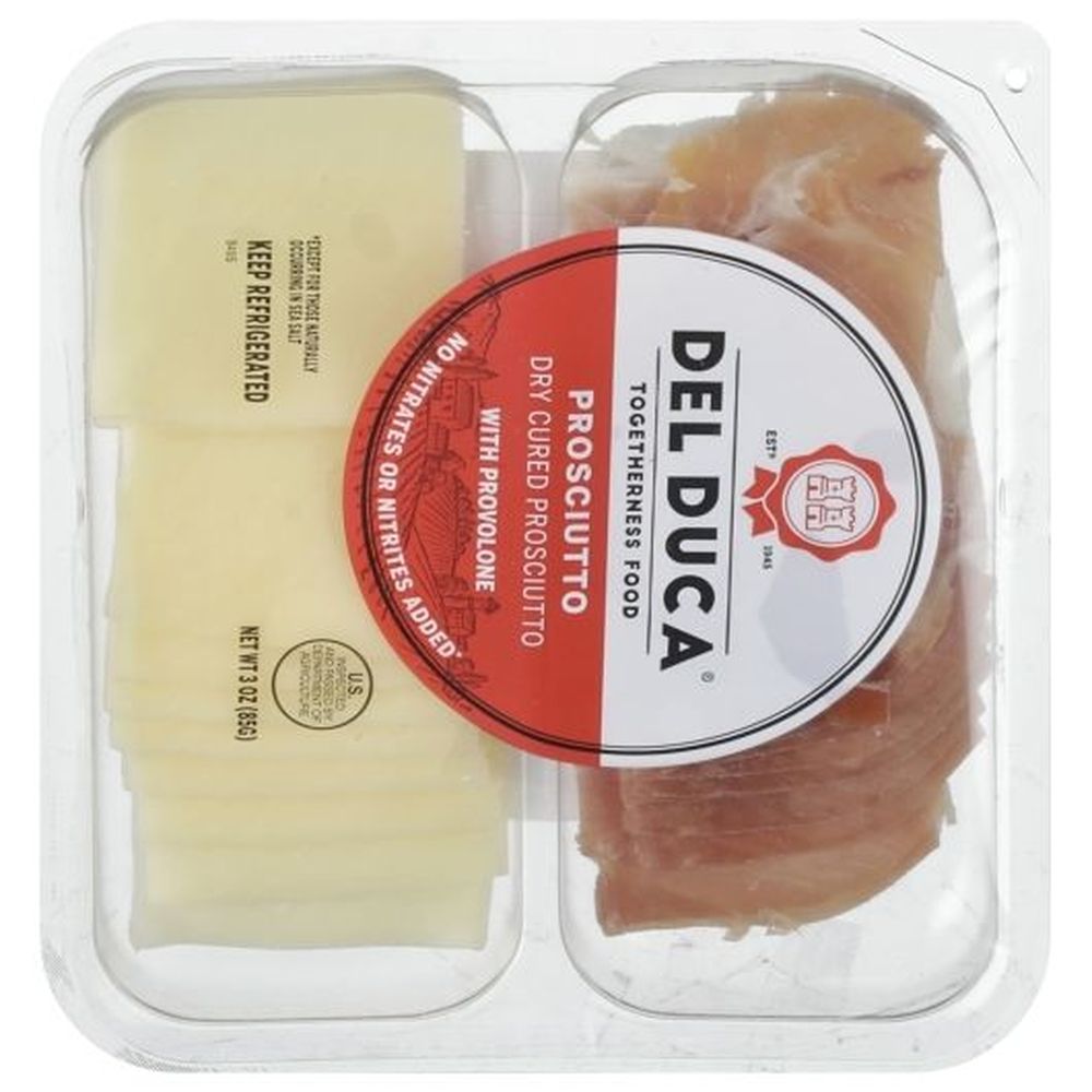 Del Duca Prosciutto with Provolone, 3 Ounce - 12 per case