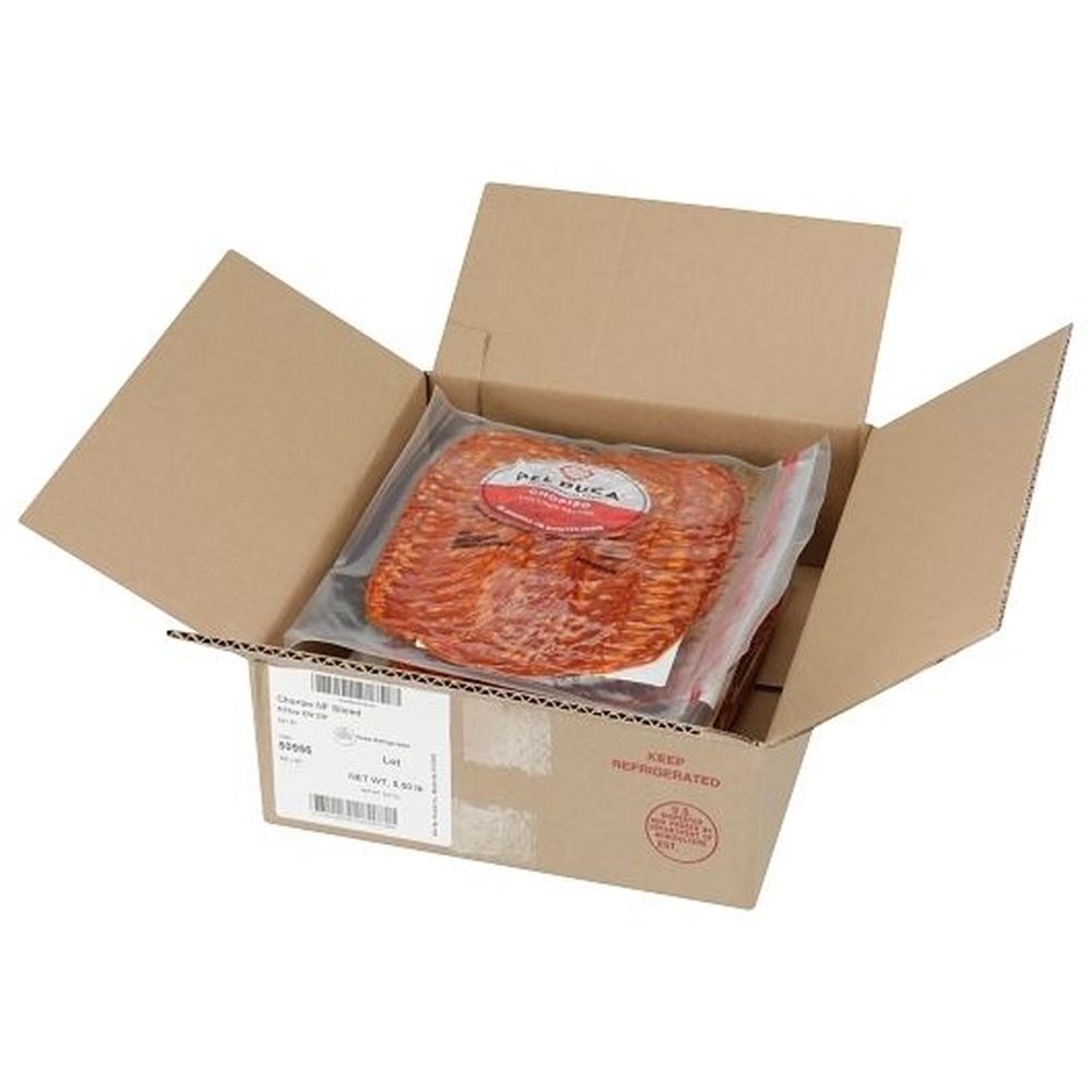 Del Duca Sliced Chorizo, 16 Ounce -- 5 Per Case