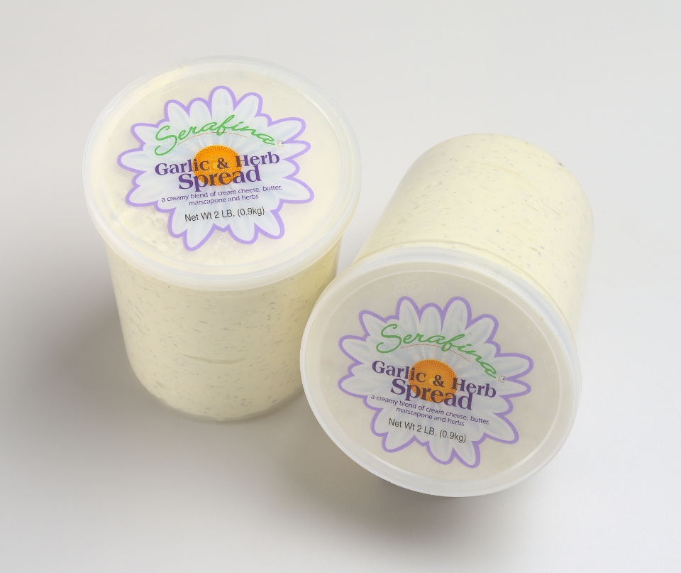 Serafina Garlic And Herb Cream Cheese Spread, 2 Pound -- 3 Per Case