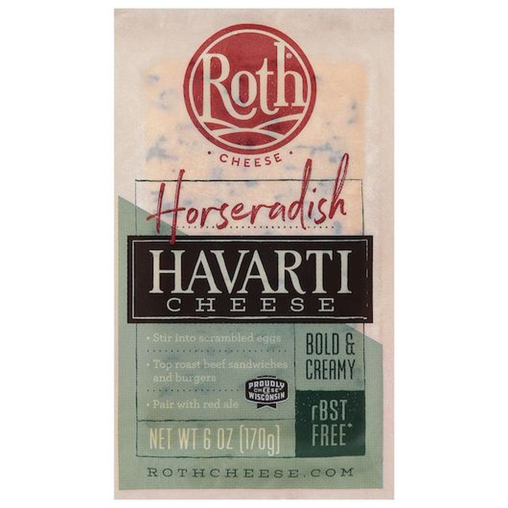 Roth-kase Horseradish Havarti Cheese, 6 Ounce -- 12 Per Case