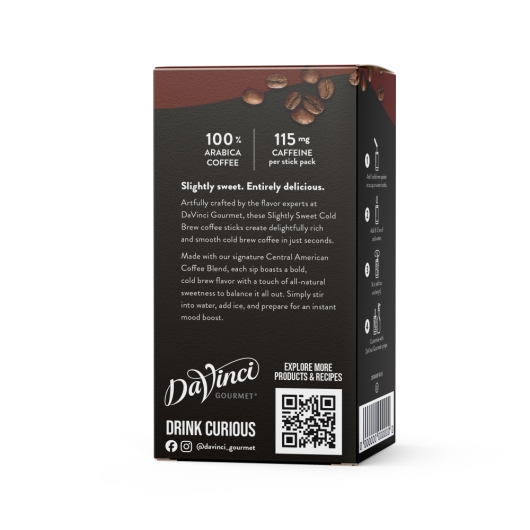 THE COLD MILK 限定CD 2枚セット Davinci Gourmet Slightly Sweet Cold Brew Stick Pack, 6 Count -- 8