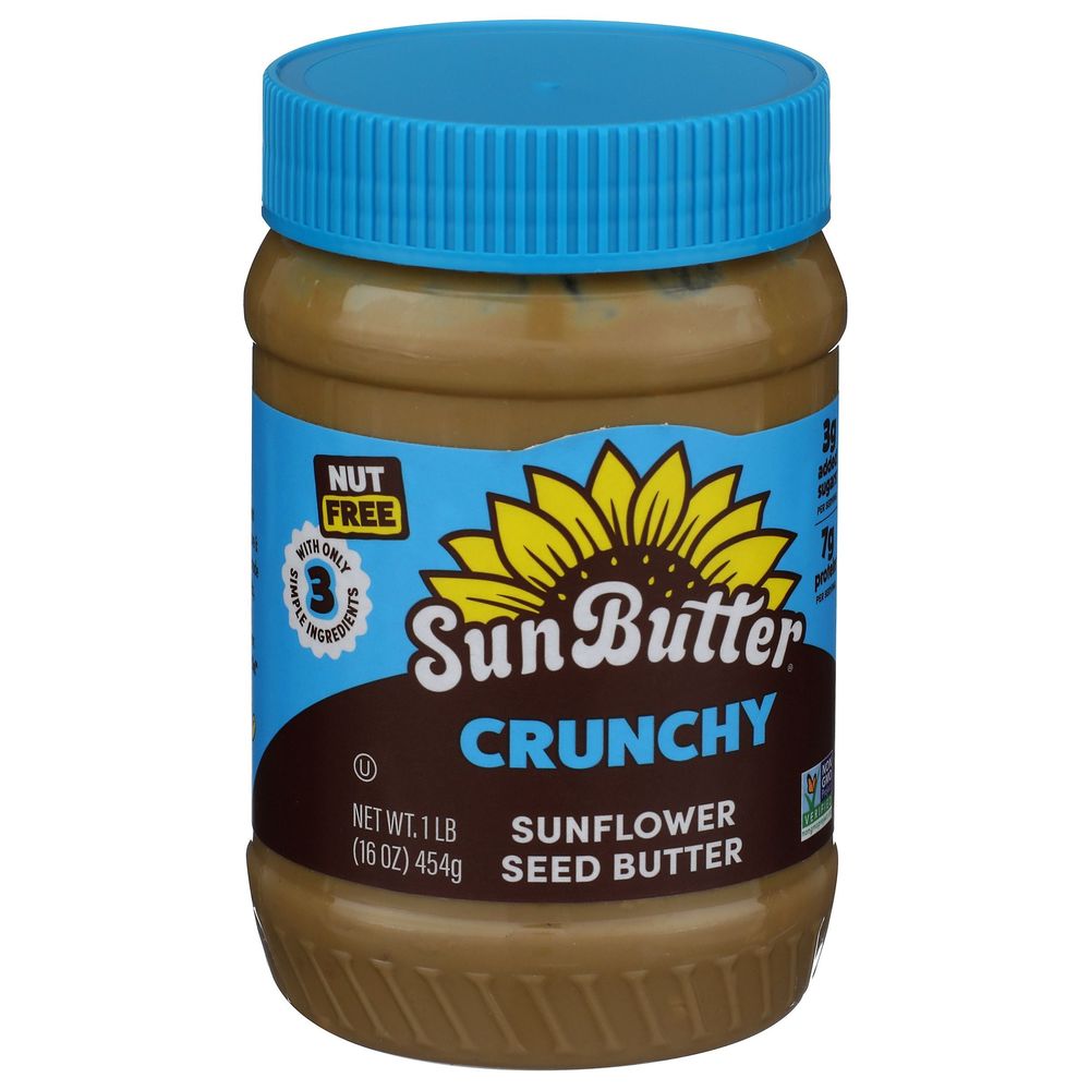 Sunbutter Natural Crunchy Sunflower Seed Spread, 16 Ounce -- 6 Per Case