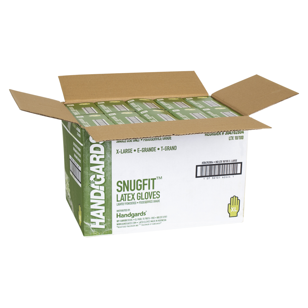 Shield Powder-Free Latex Gloves Medium Pack Of 100 GD05 - Hunt Office UK - View #4