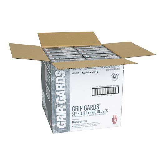 Grip Gards Medium Clear Stretch Hybrid Gloves -- 1000 Per Case