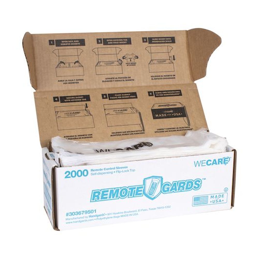 Remotegards Remote Control Sleeve, 2000 Count