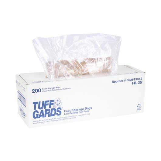 Tuffgards Low Density Roll Pack Food Storage Bag, 27 X 35 Inch -- 200 Per Case