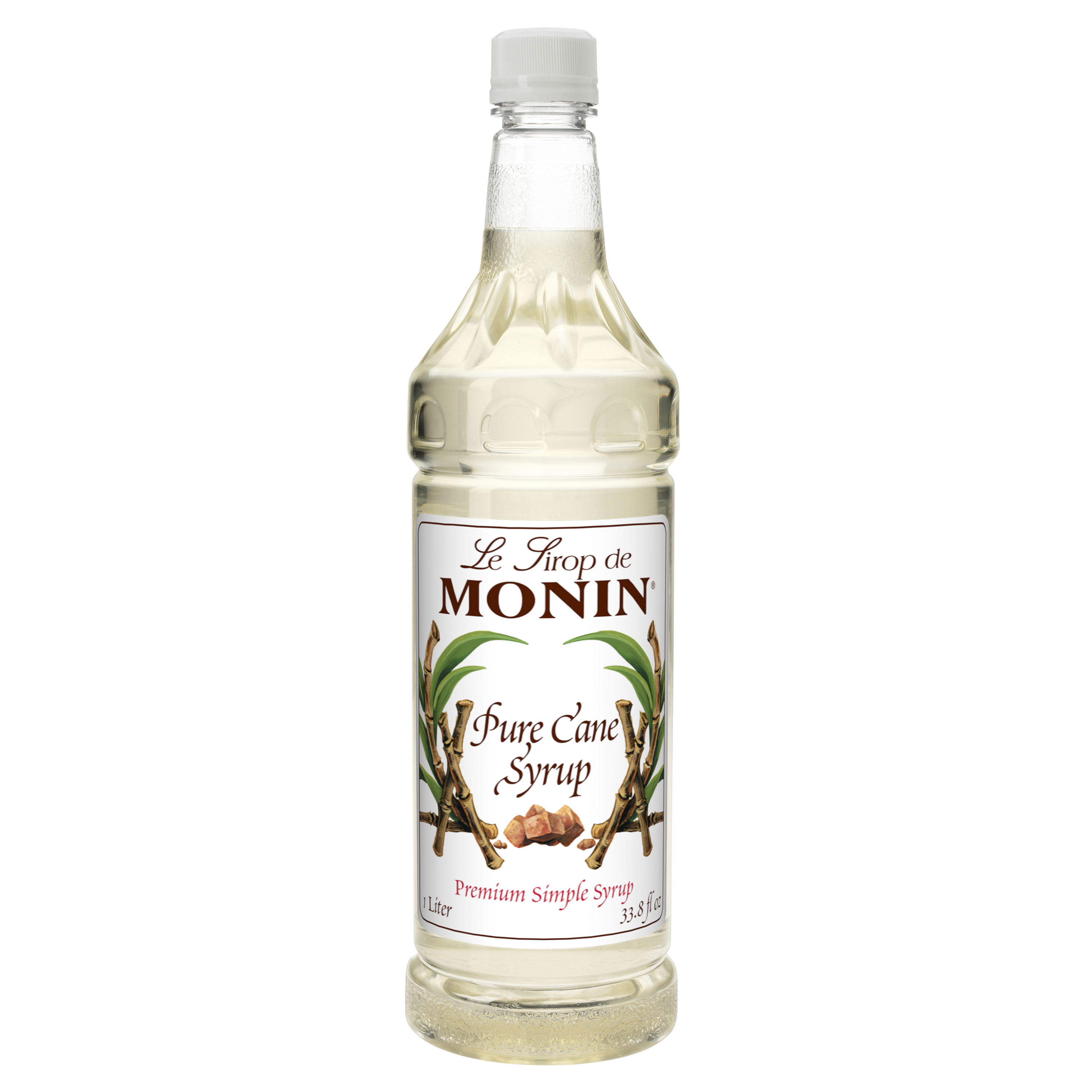 Monin Pure Cane Flavor Syrup, 1 Liter -- 4 per case.