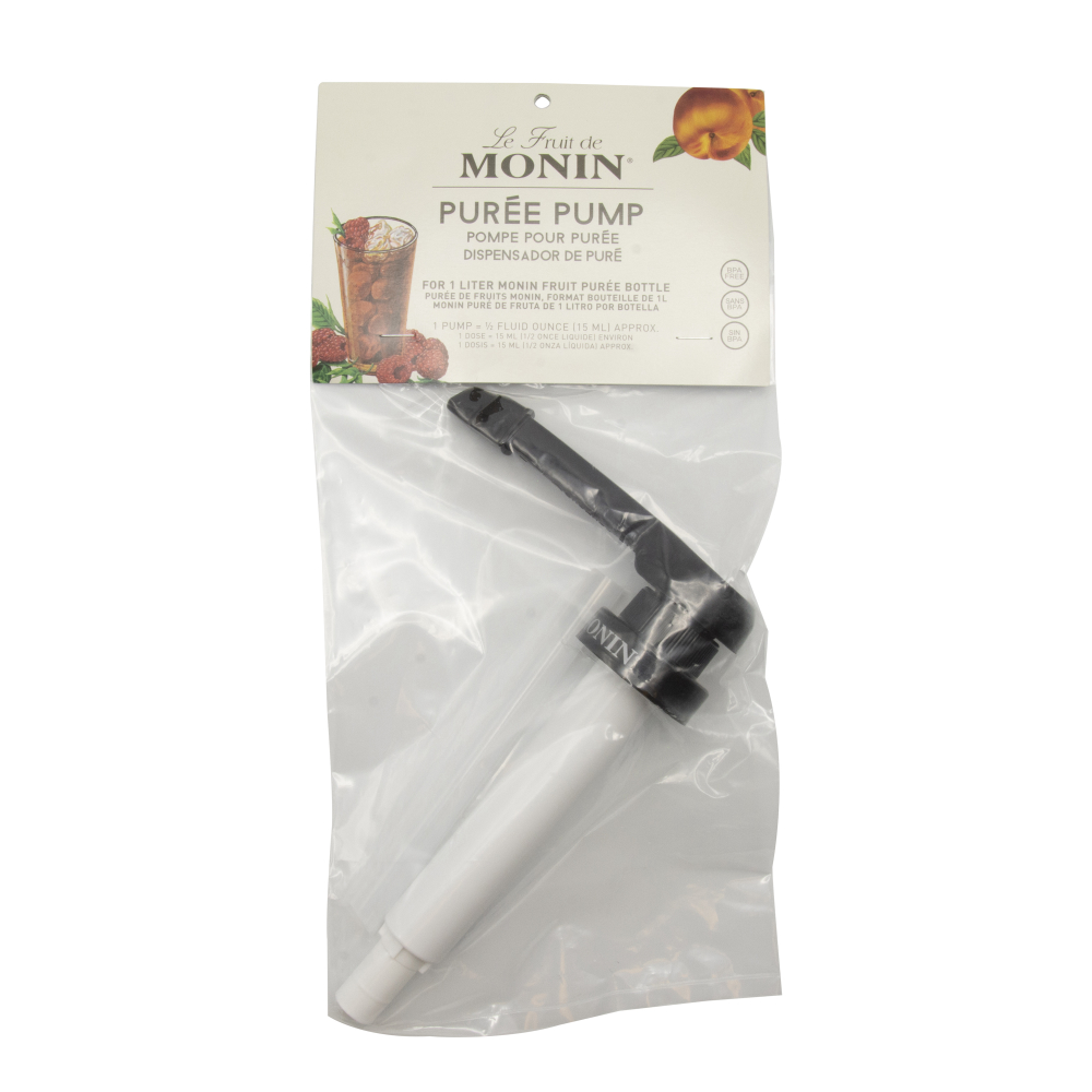 Monin Black Pump For 0.5 Ounce Puree Bottle