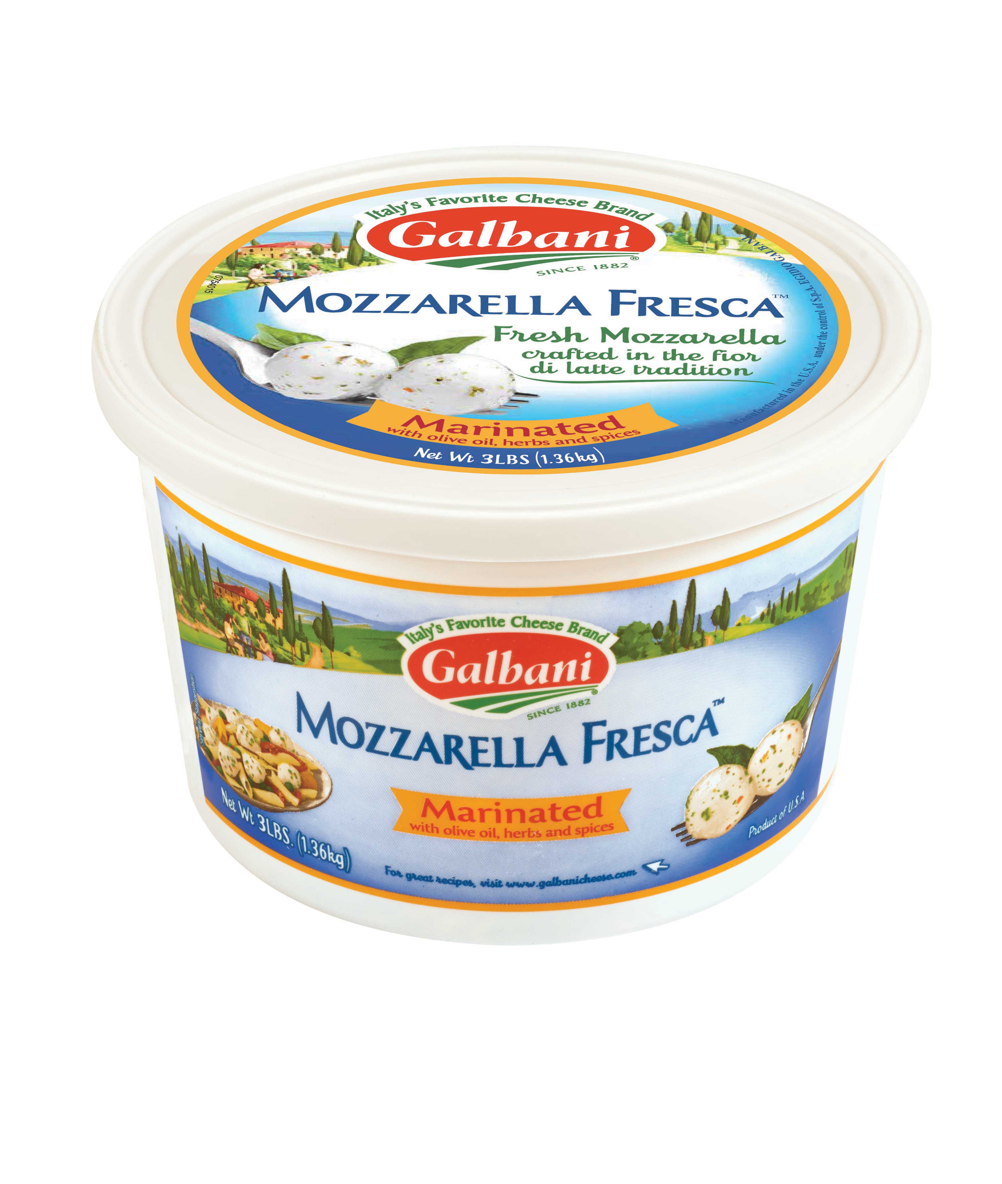 Galbani Fresh Mozzarella Marinated Cheese, 3 Pound -- 2 Per Case