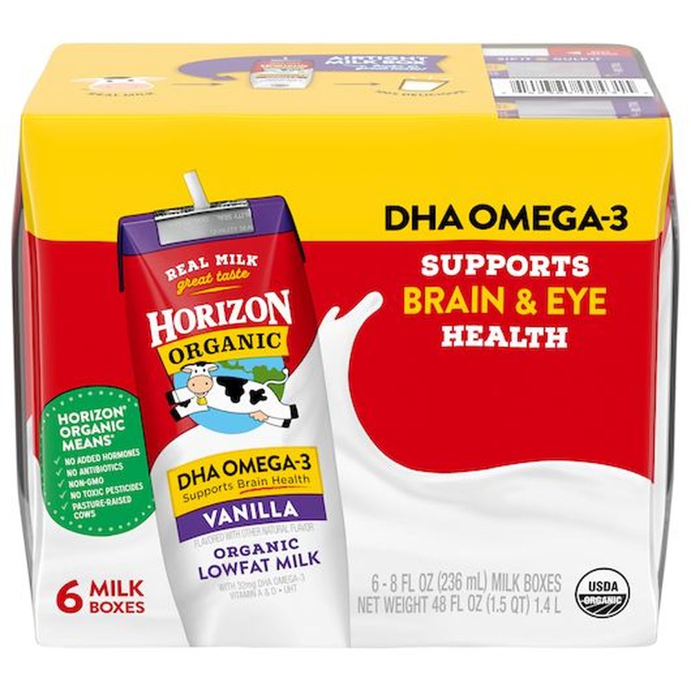 Horizon Organic 1 Percent Low Fat Vanilla Milk with Dha