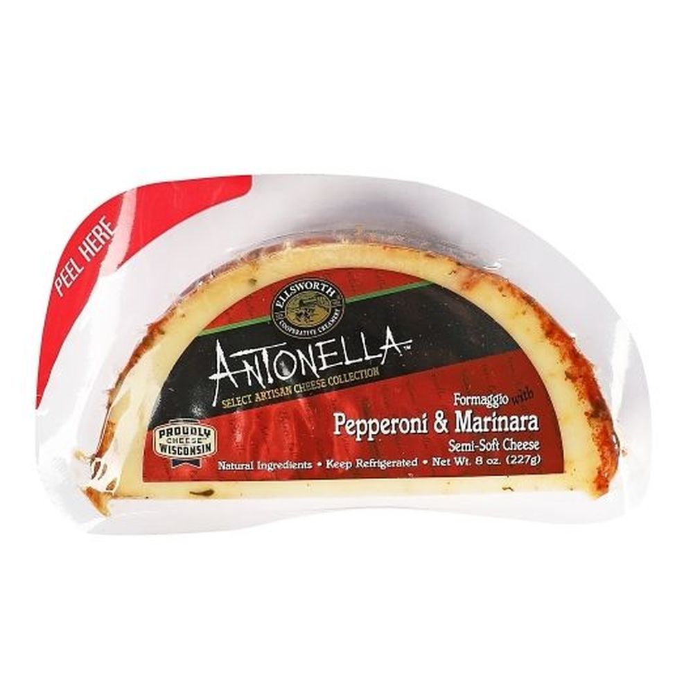 Ellsworth Antonella Pepperoni and Marinara Semi Soft Cheese, 8 Ounce
